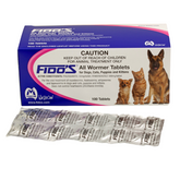 Mavlab Fido's All Wormer Tab 10kg 100's*